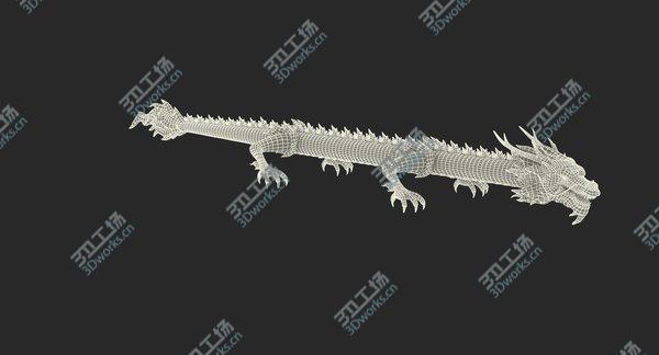 images/goods_img/20210312/3D Silver Chinese Dragon Rigged for Cinema 4D model/4.jpg